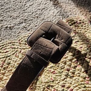 Chetta B Dark Brown Suede Belt